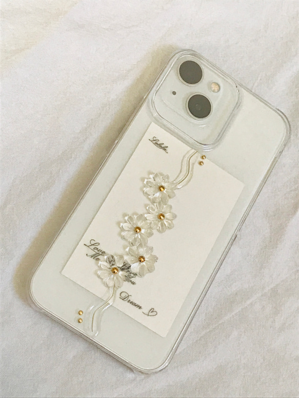 お花のiPhoneケース　フラワースマホケース 1枚目の画像