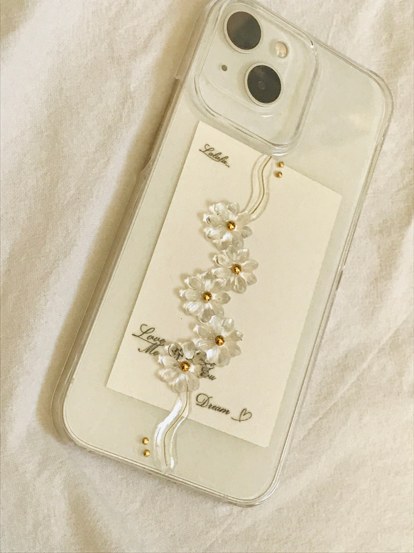 お花のiPhoneケース　フラワースマホケース 2枚目の画像