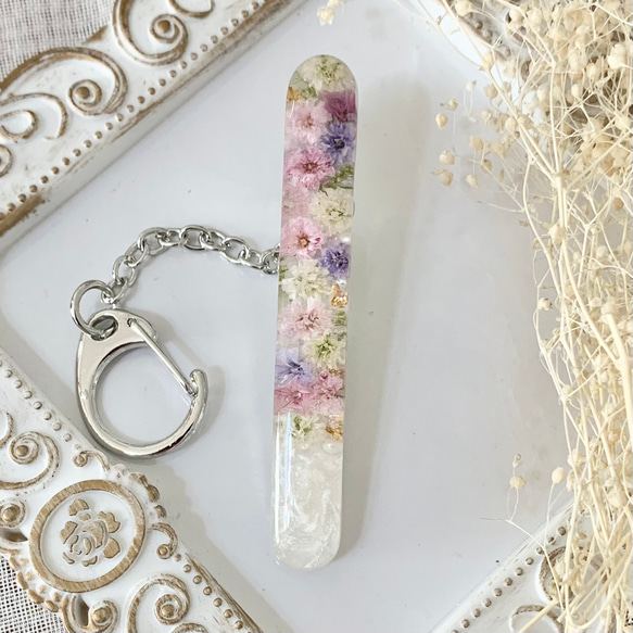 フラワーキークリップミニサイズ♡レジンアクセサリー♡ドライフラワー フラワーキークリップミニサイズ♡レジンアクセサリー♡ドライフラワー