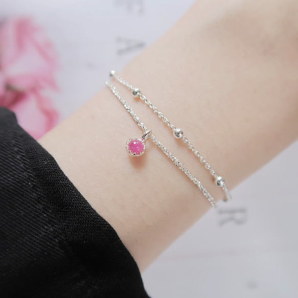 シルバーバングル　ルビー GS6B0100LSSI シルバー バングル｜ブレスレット｜ヴイエー