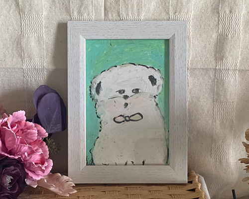 絵画。原画手描き【雪が降る冬、かわいい犬と猫の楽しい写真記念】 5c91cf96dcfb949c73522ea23af517