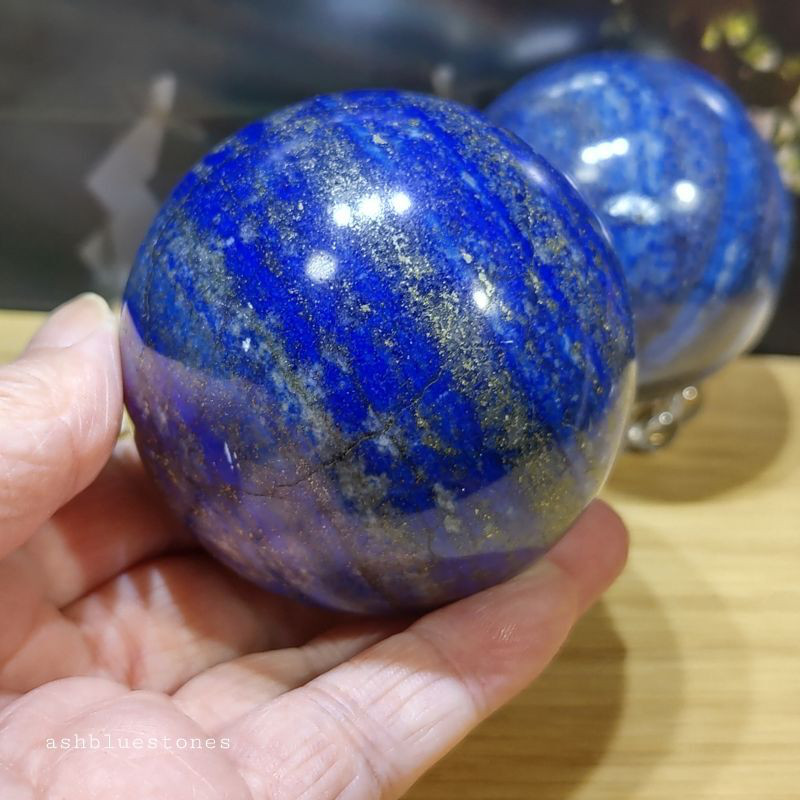 １点再入荷　レア　高品質　ソーダライト　ラピスラズリ　共生　スフィア　天然石