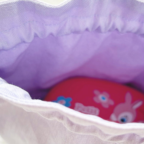 入園入学準備、新学期準備☆リボンがいっぱいのお弁当袋とコップ袋の