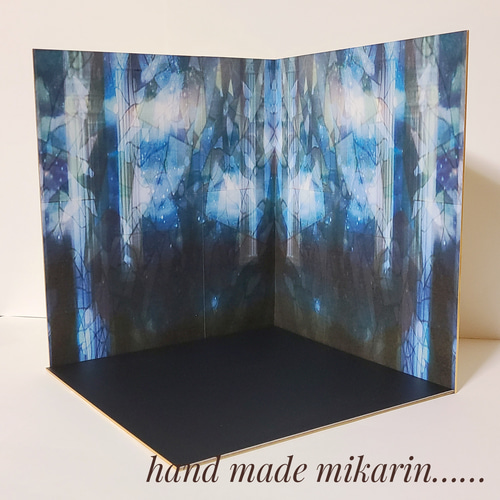 ドールハウス　撮影背景ボード　ハンドメイド　ミニチュア☆可愛いお部屋&棚セット☆ ☆ドールハウス☆ミニチュアハウス☆背景ボード☆ハンドメイド