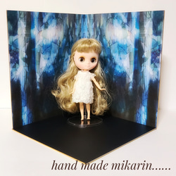 ドールハウス　撮影背景ボード　ハンドメイド　ミニチュア☆可愛いお部屋&棚セット☆ 撮影用背景ボード（神殿）【ドールハウス】 その他人形 みかりん