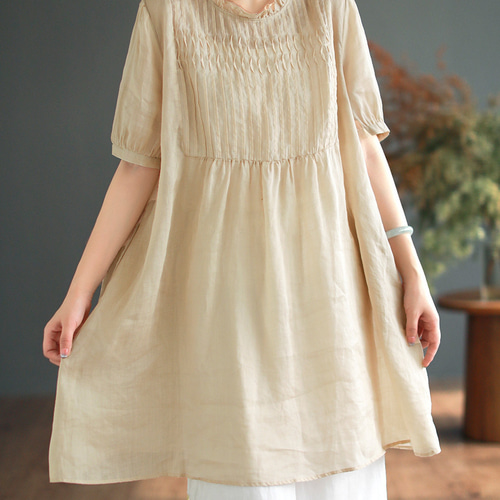 【美品】TODAYFUL　着心地◎着るだけでオシャレなリネンシャツ　可愛い TODAYFUL（トゥデイフル）の「キーネックリネンシャツ（シャツ
