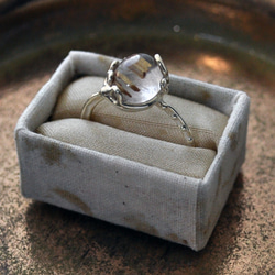【SALE*10%OFF】Silver925・ルチルクォーツの指環：《フランクリンの凧》 1枚目の画像