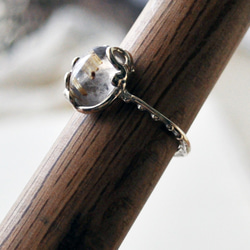 【SALE*10%OFF】Silver925・ルチルクォーツの指環：《フランクリンの凧》 12枚目の画像