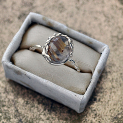 【SALE*10%OFF】Silver925・ルチルクォーツの指環：《フランクリンの凧》 3枚目の画像