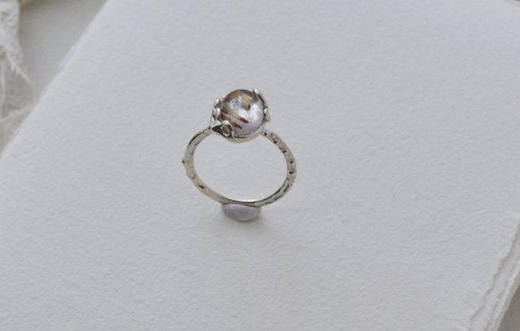 【SALE*10%OFF】Silver925・ルチルクォーツの指環：《フランクリンの凧》 9枚目の画像