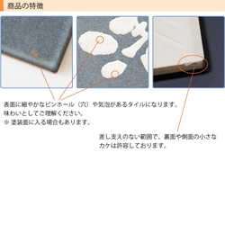 タイル表札 おしゃれ 美濃焼 タイル 戸建て ヒュッゲ 147×147ミリ 10枚目の画像