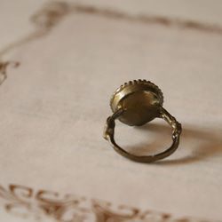 Minaporette　ミナポレット（Buff）　ドイツヴィンテージカボションの指輪 9枚目の画像