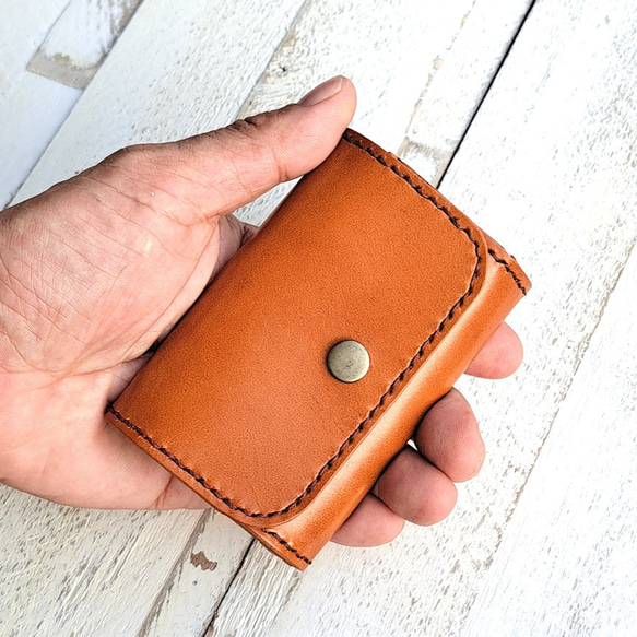 (名入れ可・色変更可)キャッチャー　財布　ハンドメイド　レザー　クラフト 名入れ可・色変更可)コインキャッチャー 財布 ハンドメイド レザー