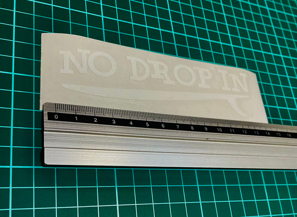 NO DROP IN ステッカー（色変更可能） 3枚目の画像