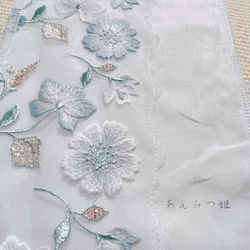 洗える刺繍半衿  静華【ラスト】 11枚目の画像