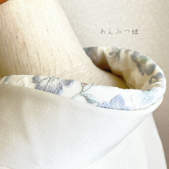 洗える刺繍半衿  静華【ラスト】 5枚目の画像