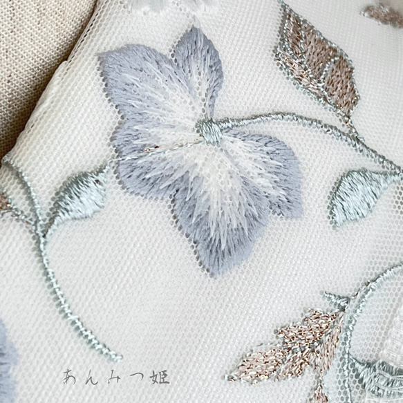 洗える刺繍半衿  静華【ラスト】 7枚目の画像