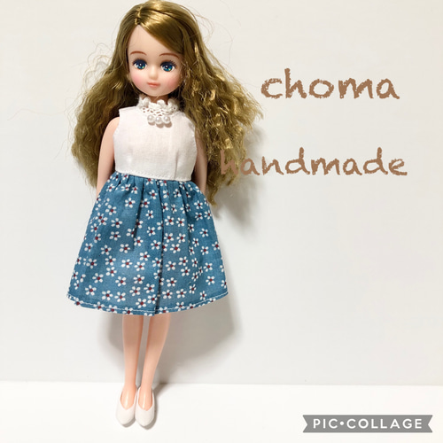 リカちゃん 服 ワンピース 小花 その他人形 CHOMA 通販｜Creema 