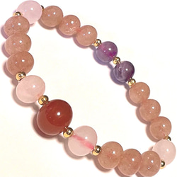 桜彫水晶＊ピンクタイガーアイ＊インカローズ＊花翡翠＊アラゴナイト