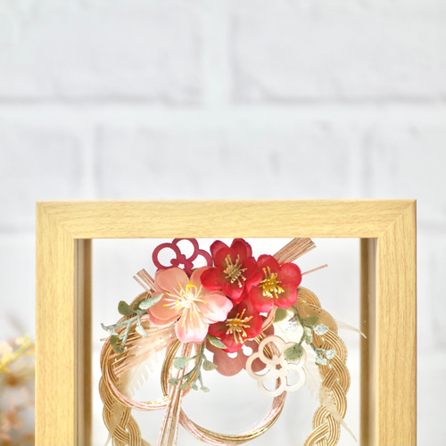 お正月飾り❁しめ縄リース❁造花アレンジメント 100均DIY 造花】お正月飾りの作り方（しめ飾り）フラワー