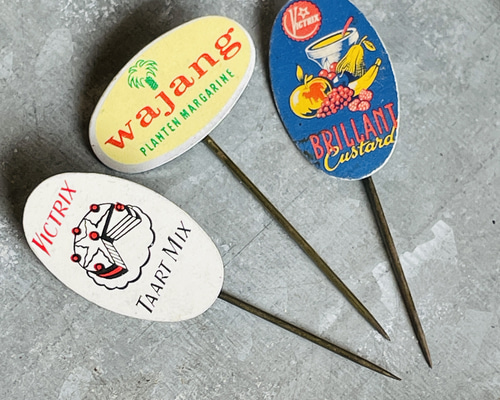 SALE【50%OFF】NETHERLANDS antique ADVERTISING HAT PINS 12pcs