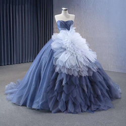 豪華サイズオーダー無料☆アイスブルー×ホワイト欲しい色変更可二次会