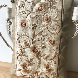 汚れにくい◎インド刺繍リボン＊スマホショルダー　スマホポシェット　　 2枚目の画像