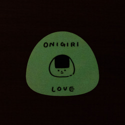 おにぎりステッカー蓄光　onigiri love 4枚目の画像