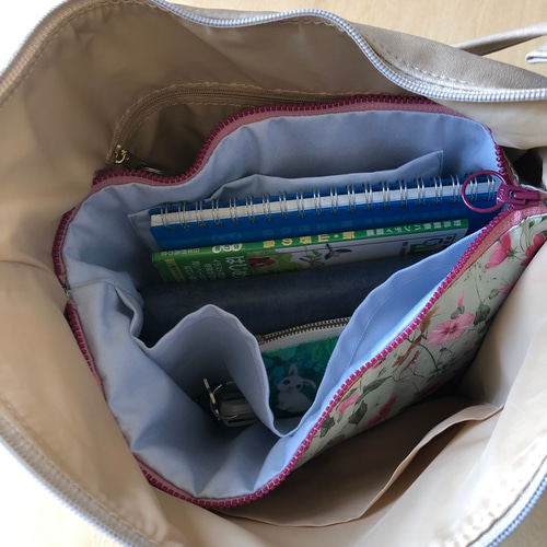 相談用】おおきめラウンドファスナー バッグインポーチ 相談用】おお