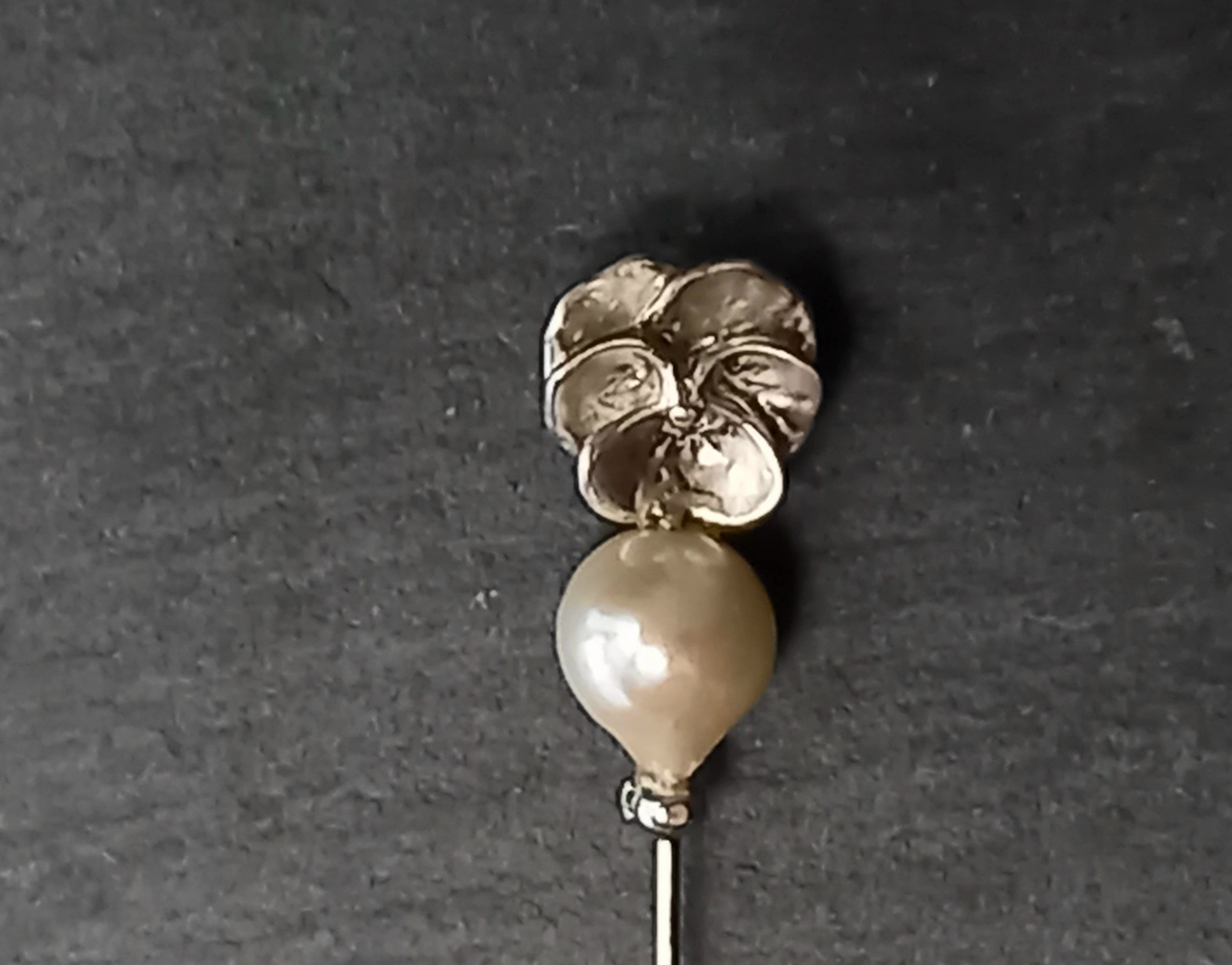 Utoka ☆silver    パンジー  ピンブローチ