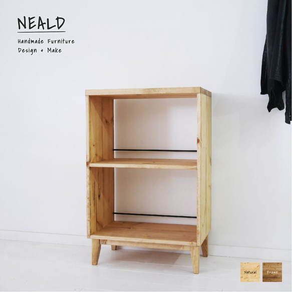 送料無料] 無垢 カップボード 食器棚 キッチンボード w60 [受注