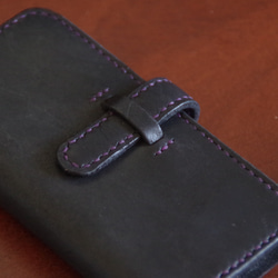【スマホケース】　iphone12mini 手帳型　革小物　ハンドメイド　手作り　メンズ　レディース 4枚目の画像