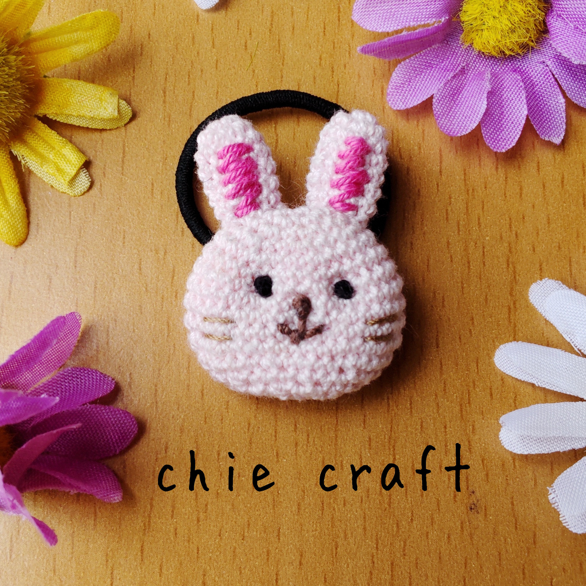 ふわふわうさぎ♡ベビーヘアクリップ　ヘアゴム ふわふわうさぎ♡ベビーヘアクリップ ヘアゴム イースター♡うさぎ