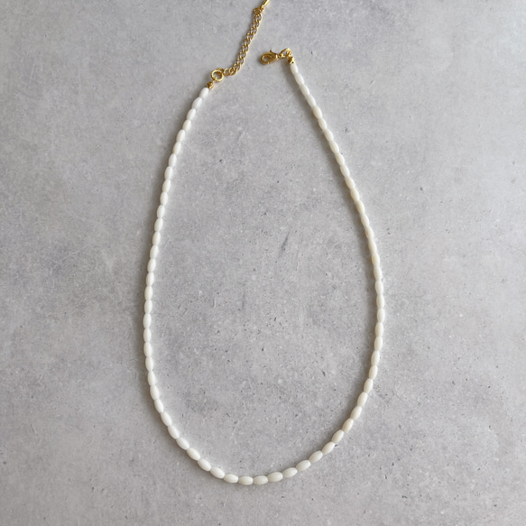 white coral necklace（No.2） 2枚目の画像