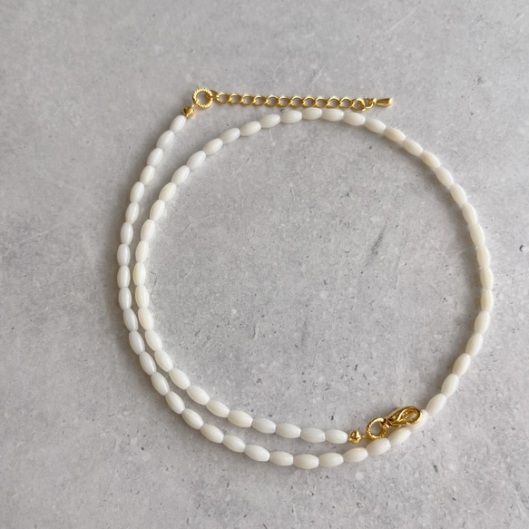 white coral necklace（No.2） 3枚目の画像