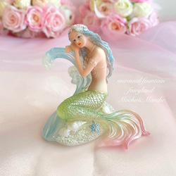 海のお月様 人魚姫 インテリア 自然 海 シーグラスアート アクアリウム 置物 海のお月様 人魚姫 インテリア 自然 海 シーグラスアート