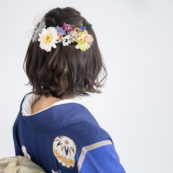 着物リメイク髪飾り 着物リメイク ヘアアクセサリー ハンドメイド | 和洋折衷 ヘッド