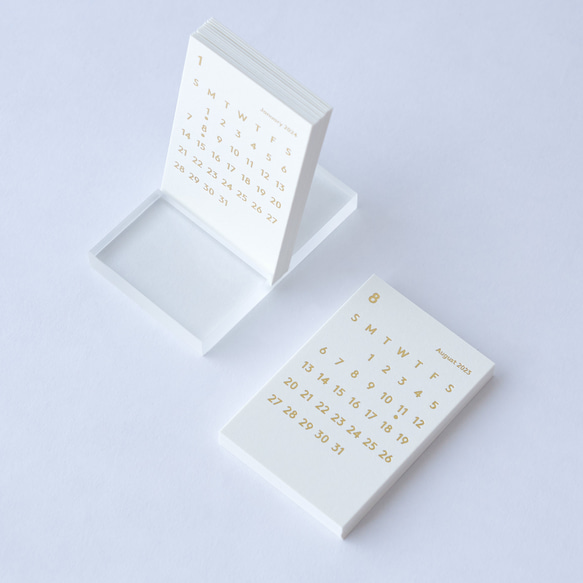 数量限定｜CLARA 2025 Desk Calendar + Refill 2023 セット ホワイト カレンダー JACKAL 通販