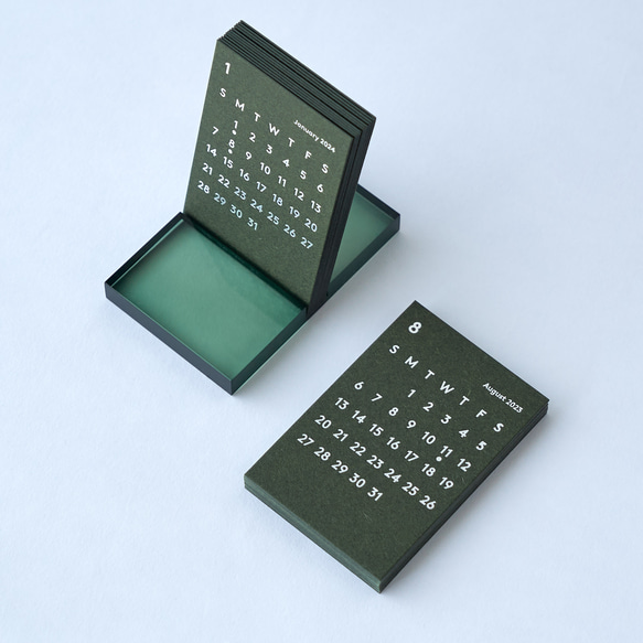数量限定｜CLARA 2024 Desk Calendar + Refill 2023 セット オリーブ カレンダー JACKAL 通販