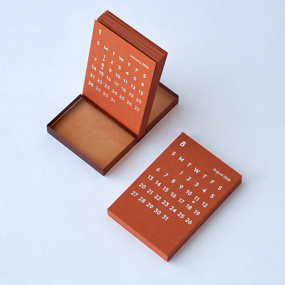 数量限定｜CLARA 2025 Desk Calendar + Refill 2023 セット オレンジ カレンダー JACKAL 通販