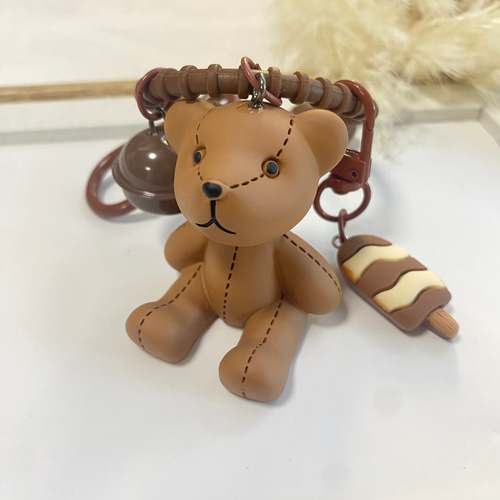 くま キーチェーン キーホルダー ベアー bare ブラウン brown
