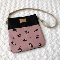 Ursula様　サコッシュ　ハンドメイド　猫柄 Ursula様　サコッシュ　ハンドメイド　猫柄
