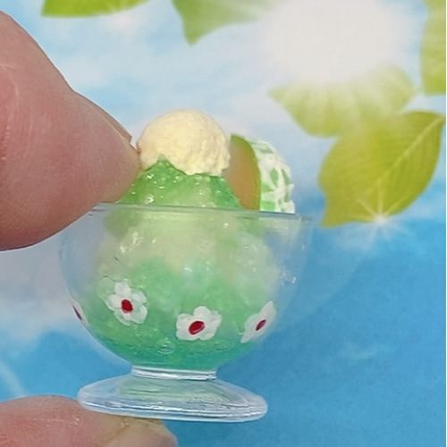 レトロなうつわのかき氷 ミニチュア その他置物 haru-2gatu 通販