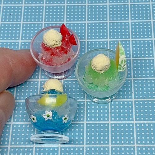 ♡ミニチュアかき氷オーダーページ♡ 大人気のワークショップ「ミニチュアかき氷の制作。あなたは