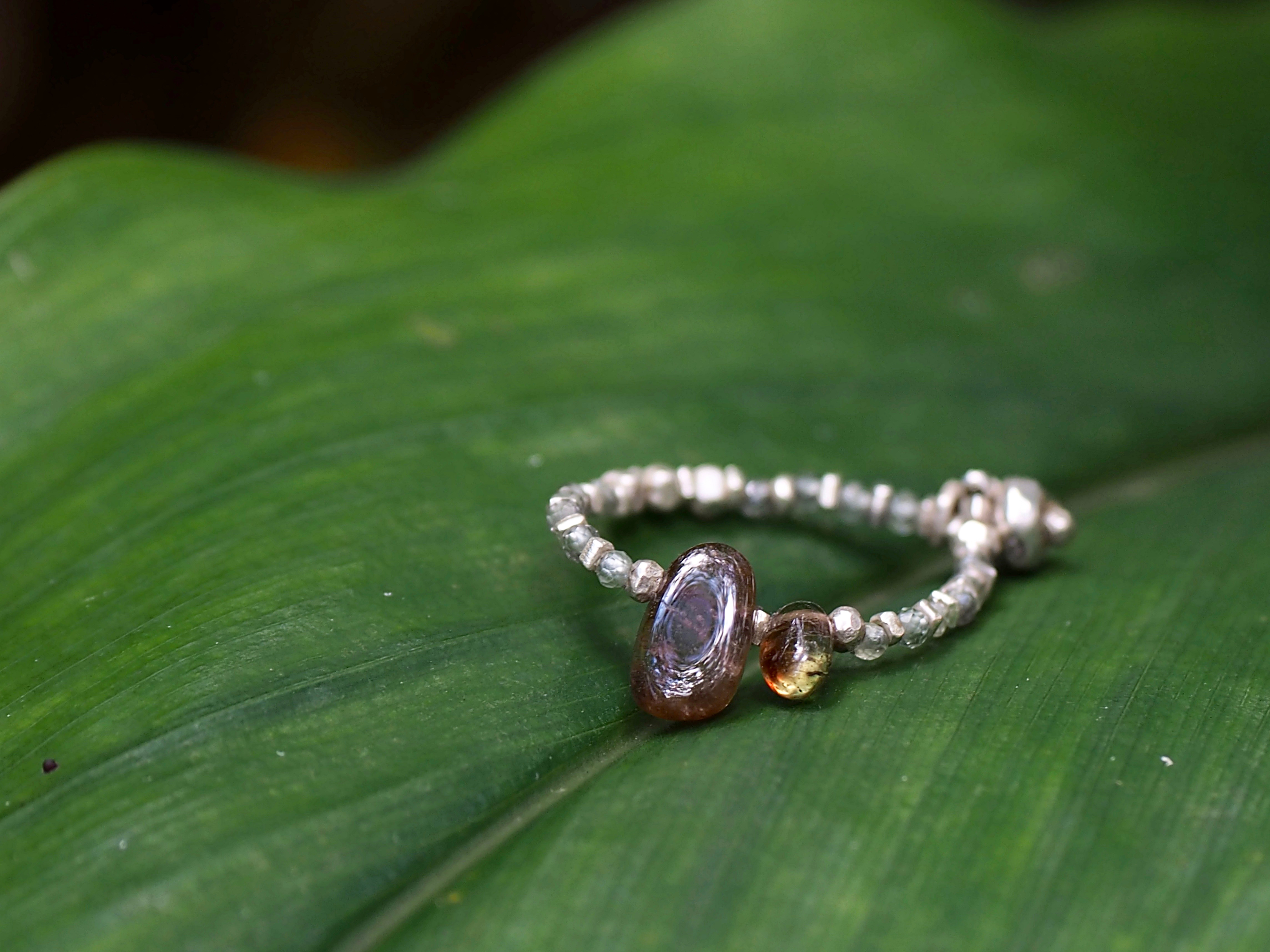 -Andulsite- beads ring