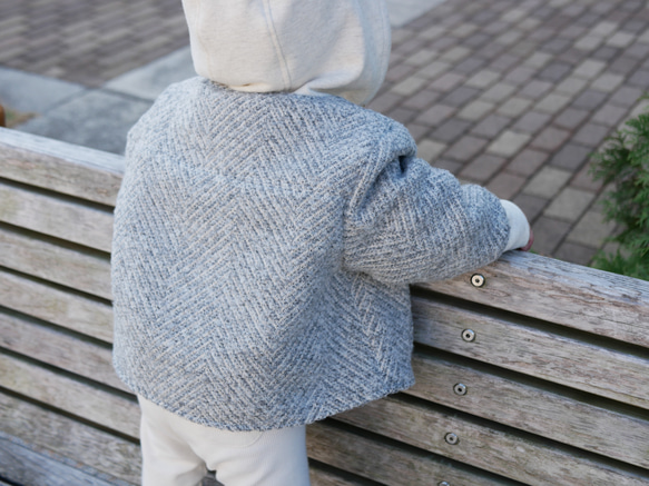 子供服　ベビー服　ツイードジャケット　冬用 4枚目の画像