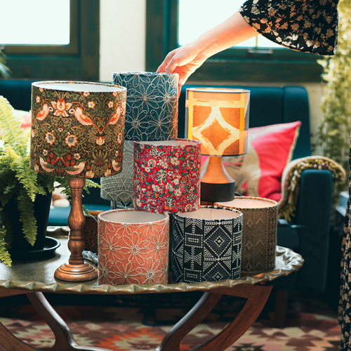 ◇テーブルランプ/Φ200mmシェード/ウィリアムモリス/アネモネ