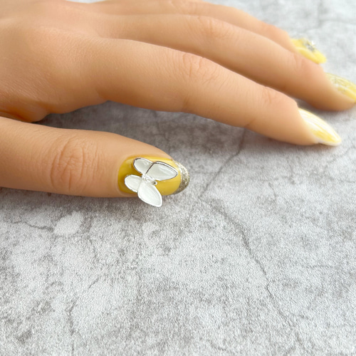 送料無料】カラー変更OK ニュアンス和柄ネイル イエロー/成人式ネイル