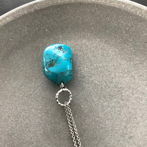 再販］大粒の天然ターコイズ♚ペンダントトップ ペンダントトップ m.y.