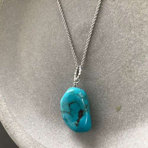 再販］大粒の天然ターコイズ♚ペンダントトップ ペンダントトップ m.y.